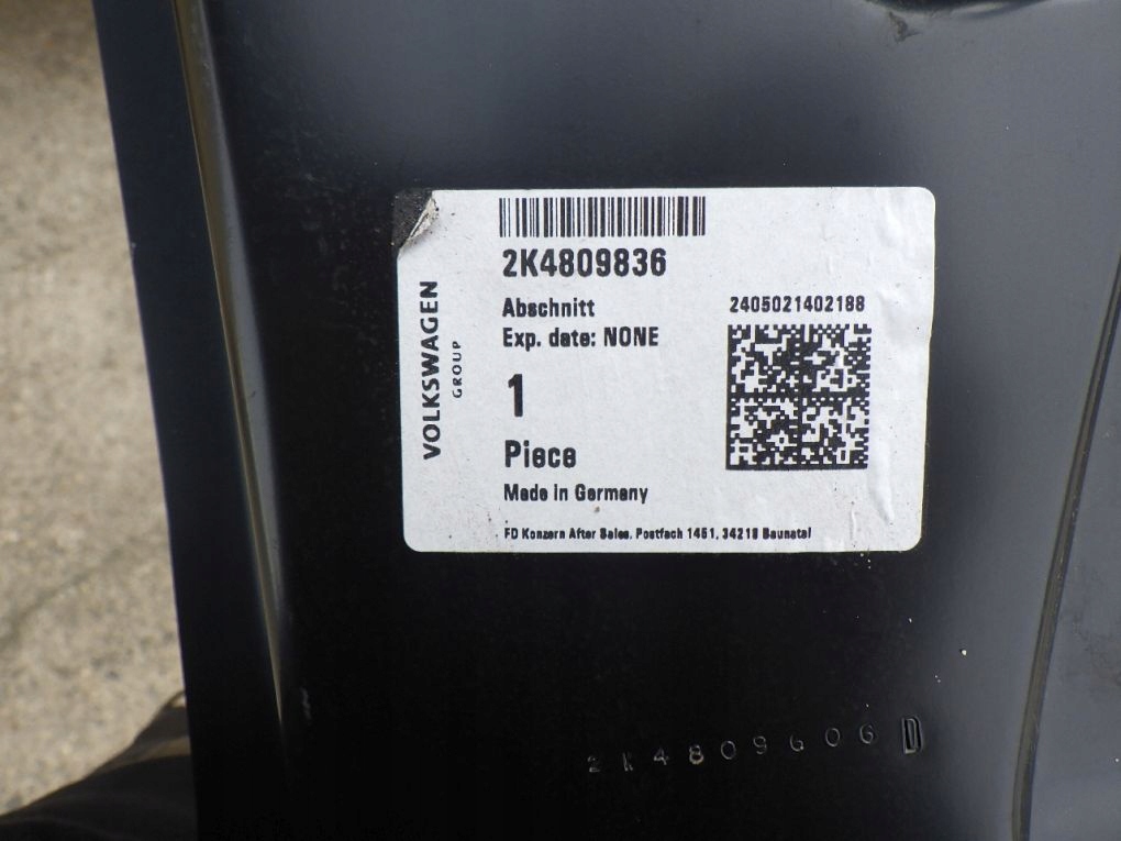 VW CADDY 2K4 2K7 20- right pillar