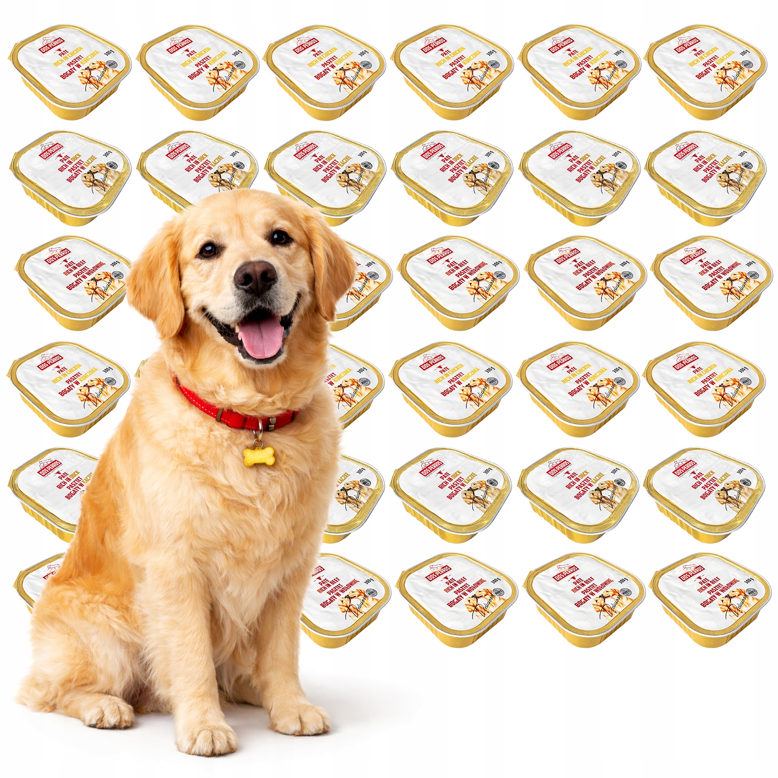 Dos Perros vlhké krmivo pro psy Mix Chutí sáček 36x300g Paštika