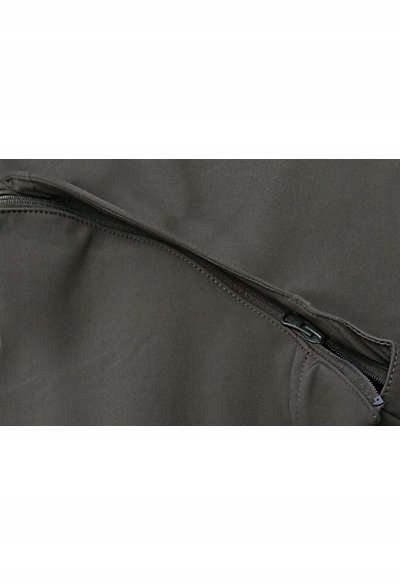 Kurtka unisex SoftShell Transformer wodoodporna Szara S Kaptur odpinany kaptur