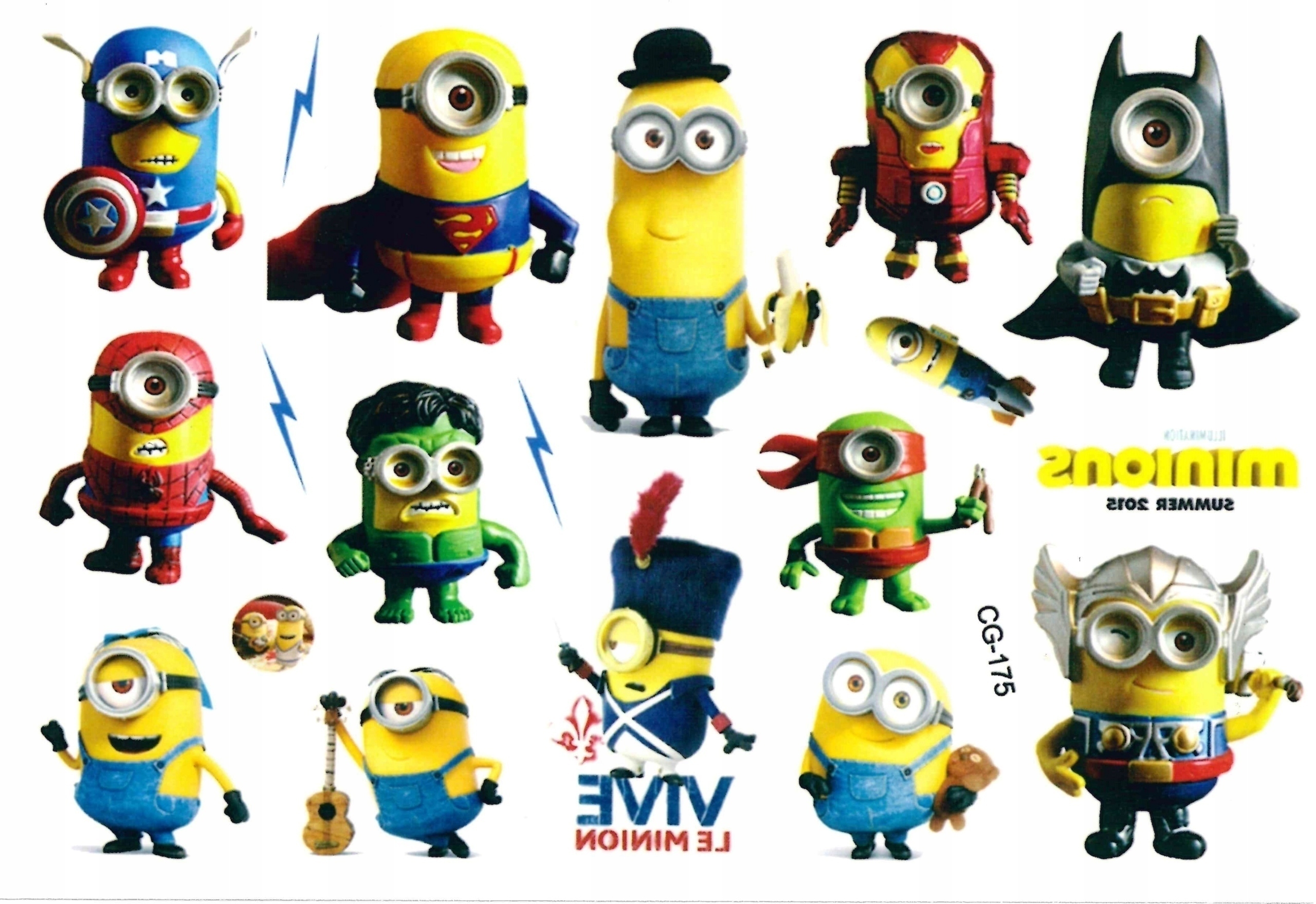 

Tatuaże zmywalne dla dzieci Minionki CG175