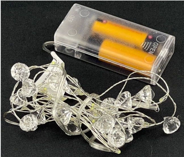 LAMPKI DRUCIKI 20 LED NA BATERIE DIAMENT + CIEPŁE Kod producenta CL-613WW