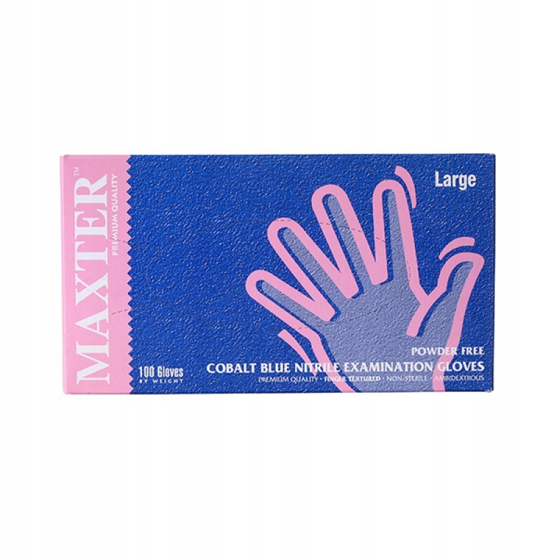 

Rękawice nitrylowe Maxter Blue 100szt rozmiar L