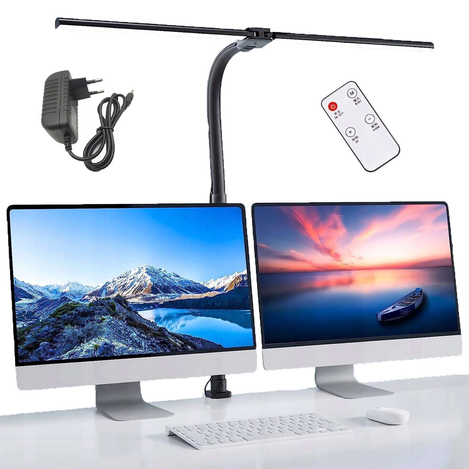 Lampka Kreślarska Lampa Biurkowa Led Podwójna Mocna Ładowarka 24W