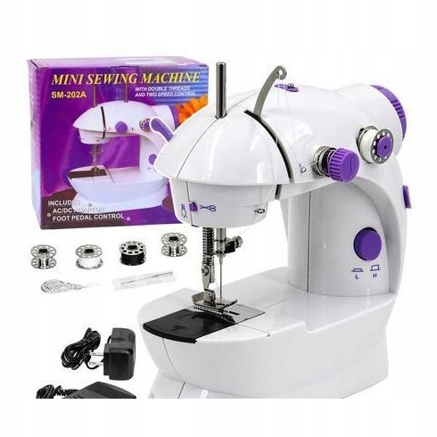 Maszyna Do Szycia Mini Led Przenośna Z Akcesoriami