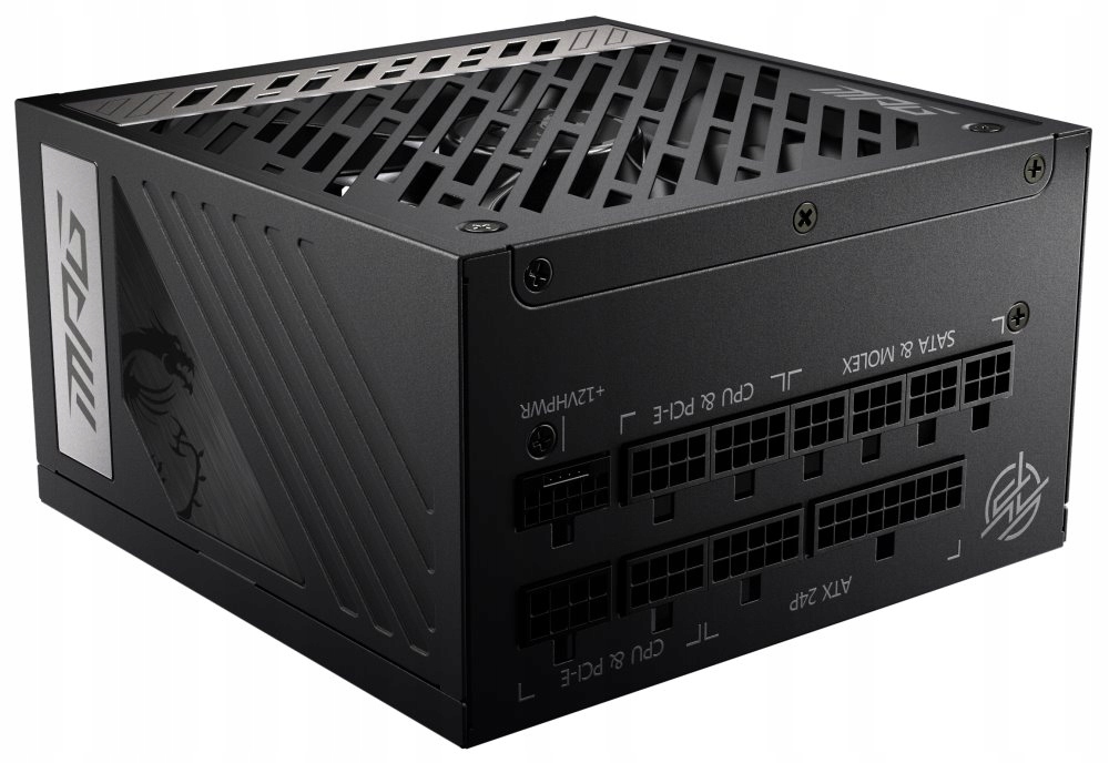 Msi zdroj Mpg A1000G PCIE5/ 1000W/ ATX3.0/ akt. Pfc/ 10 let záruka/ 135mm v