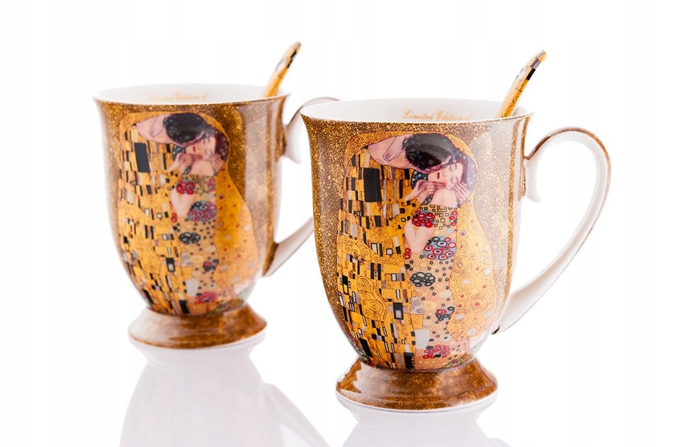 

2 Kubki Porcelanowe Klimt Pocałunek