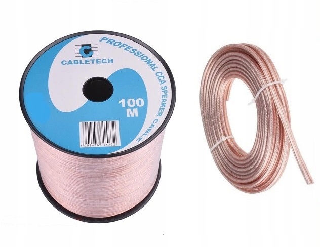 

Przewód Kabel Głośnikowy Cca 2x4.0mm Cabletech