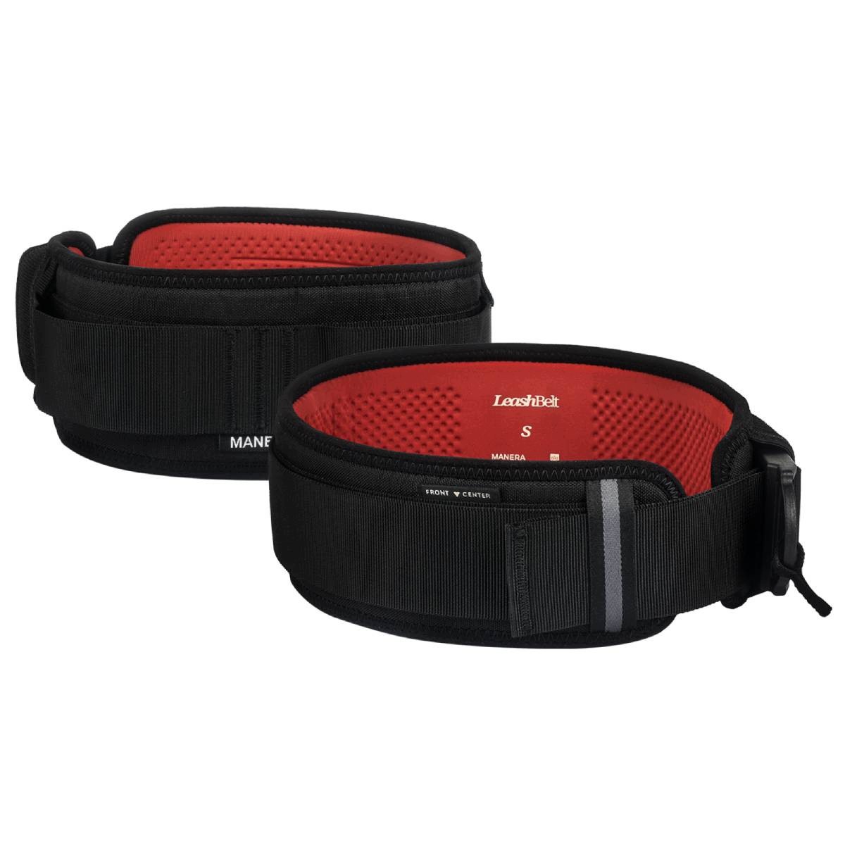 Trapez Manera Leash Belt Red pas Wing Foil biodrowy do leasha czerwony S