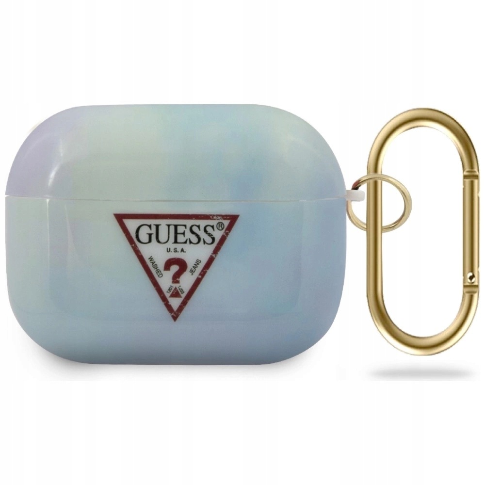 Etui Guess Tie & Dye Collection na AirPods Pro niebieskie