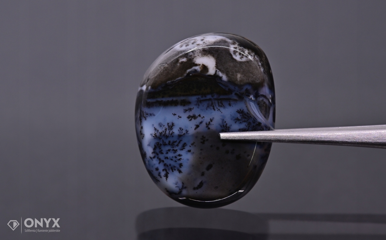 Dendritový achát z Turecka nepravidelná destička 24,5x