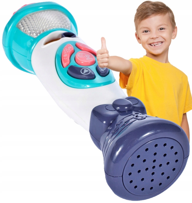 Mikrofon Karaoke do Ręki dzieci Bezprzewodowy Nagrywanie Modulacja Głosu Materiał plastik