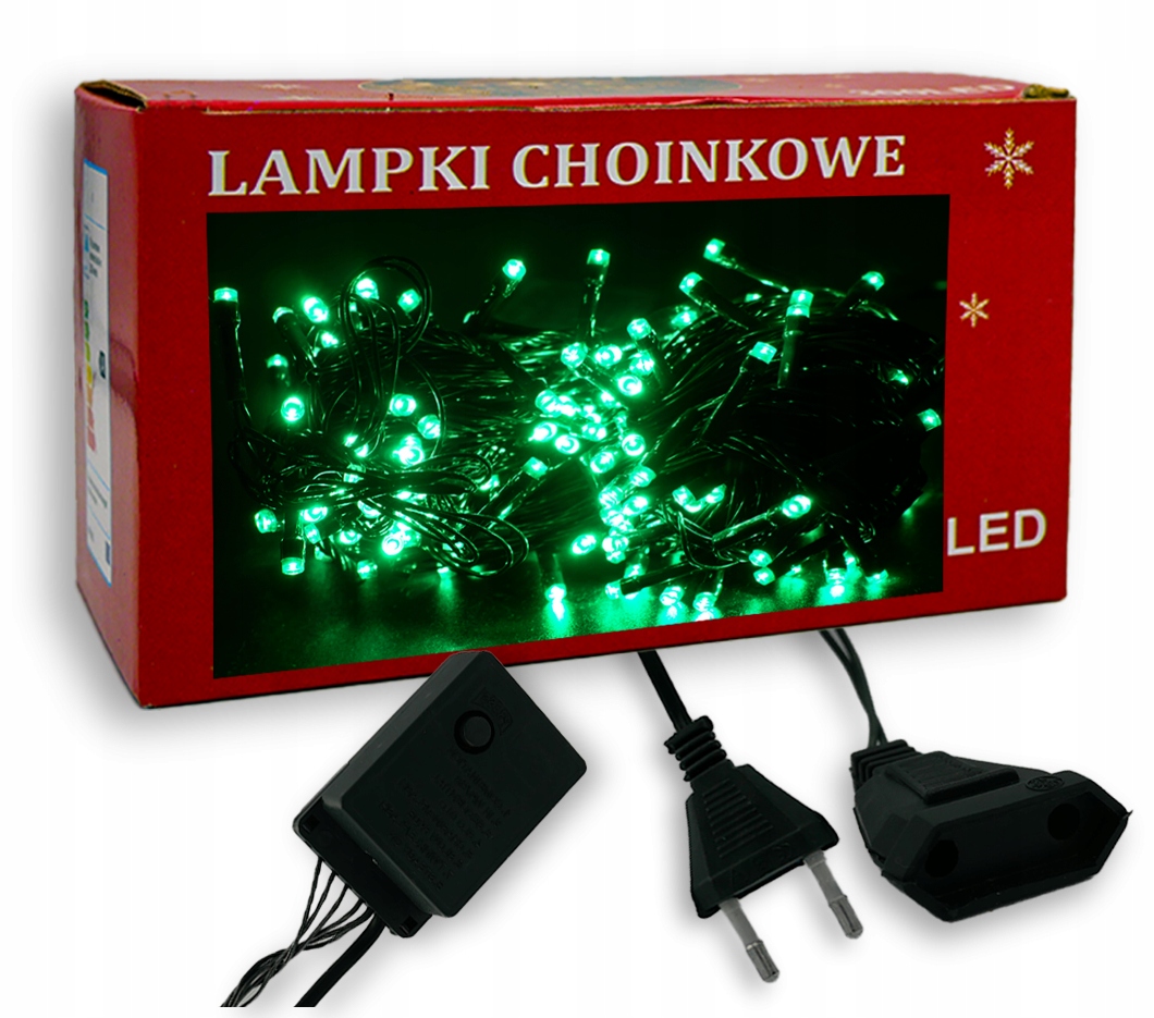 

Lampki Choinkowe 200 Led Zielony Wew/Zew