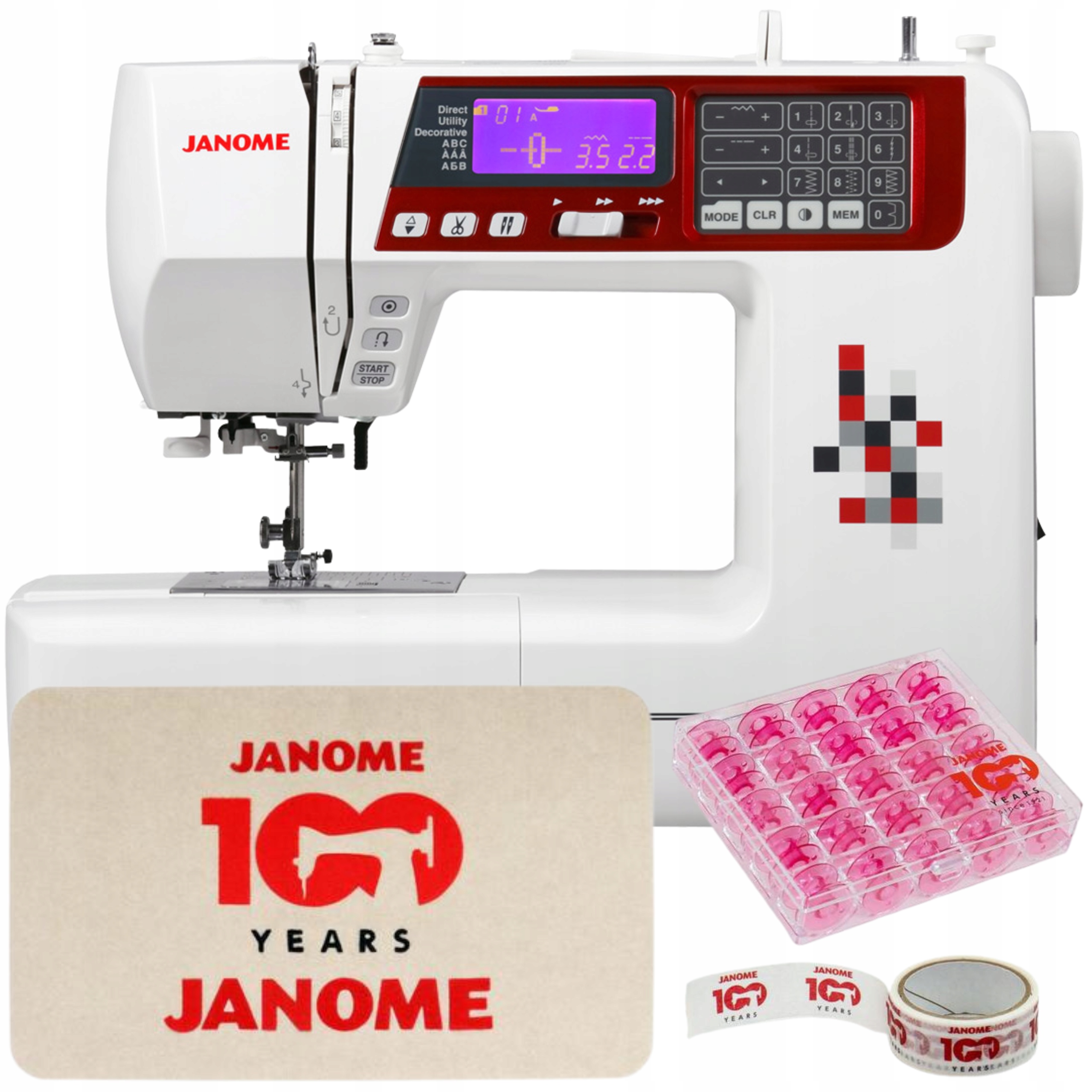 Komputerowa maszyna do szycia Janome TXL607 domowa 412 programów Gratisy