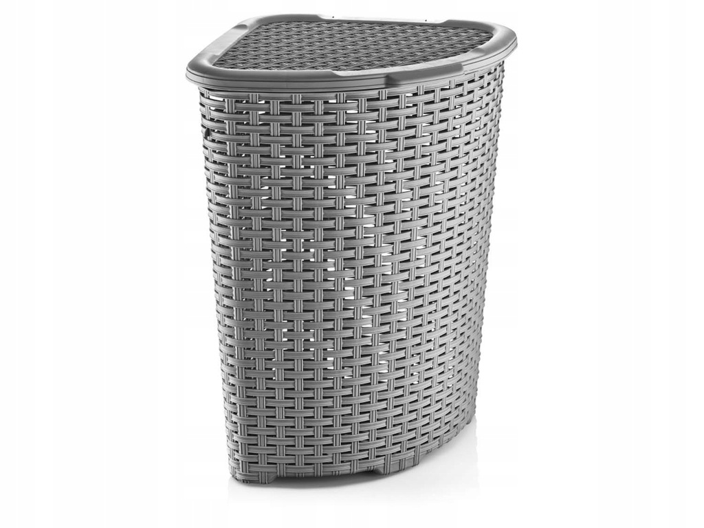 KOSZ NA PRANIE ,BIELIZNĘ ,RATAN, NAROŻNY DUŻY Marka Katex