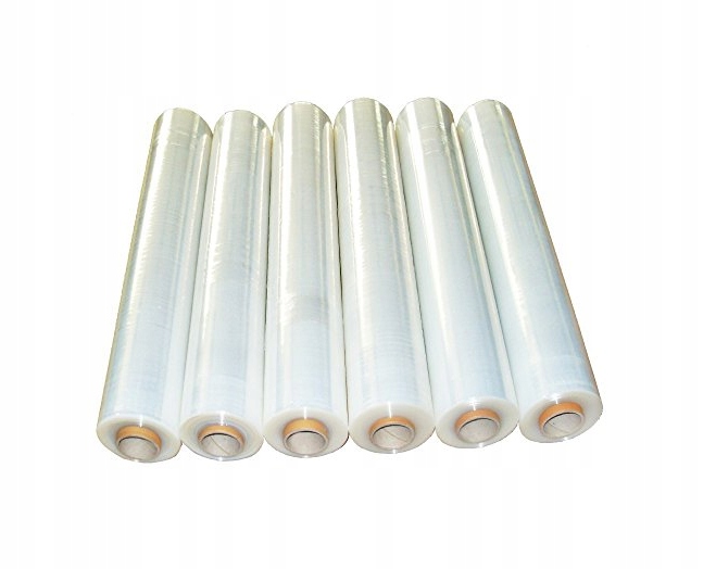 FOLIA STRETCH STRECZ TRANSPARENT 3KG CIENKA TUBA! Szerokość folii 50 cm