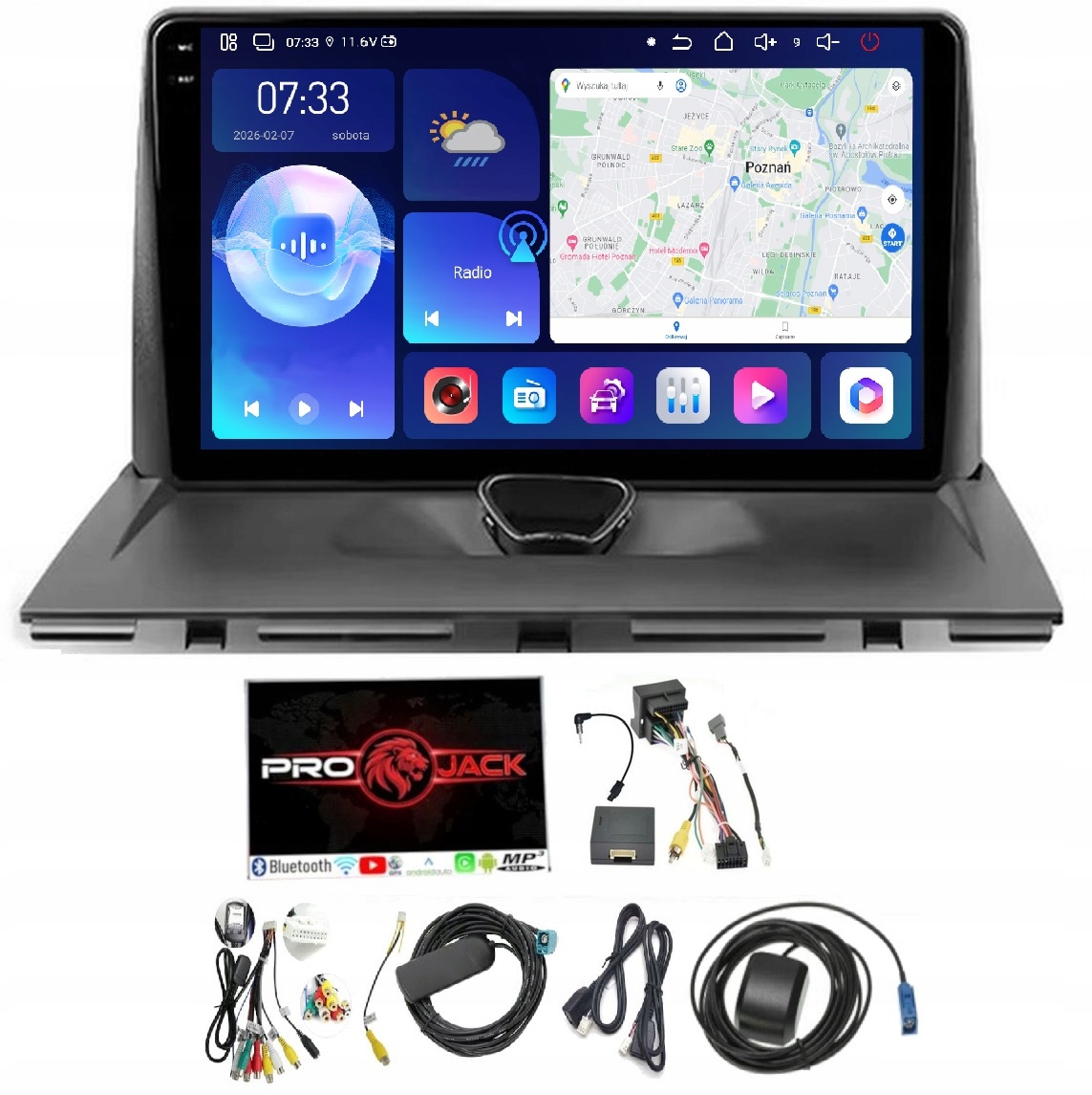 Autorádio Navigace Pro Android Peugeot Expert 2006-2017 6 Gb 128 Gb Sim