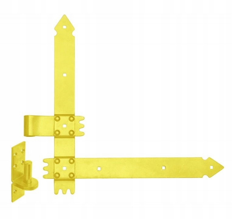 Úhlové Pásové Závěsy Pro Dveře Vrat 400 MM Pozinkované, Sada 2 Ks