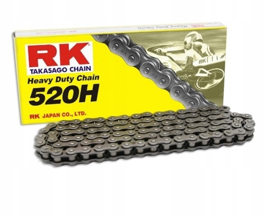 Rk Łańcuch Napędowy 520H-120 Zapinka (CL) W Zestawie Kolor Standard (pojemn