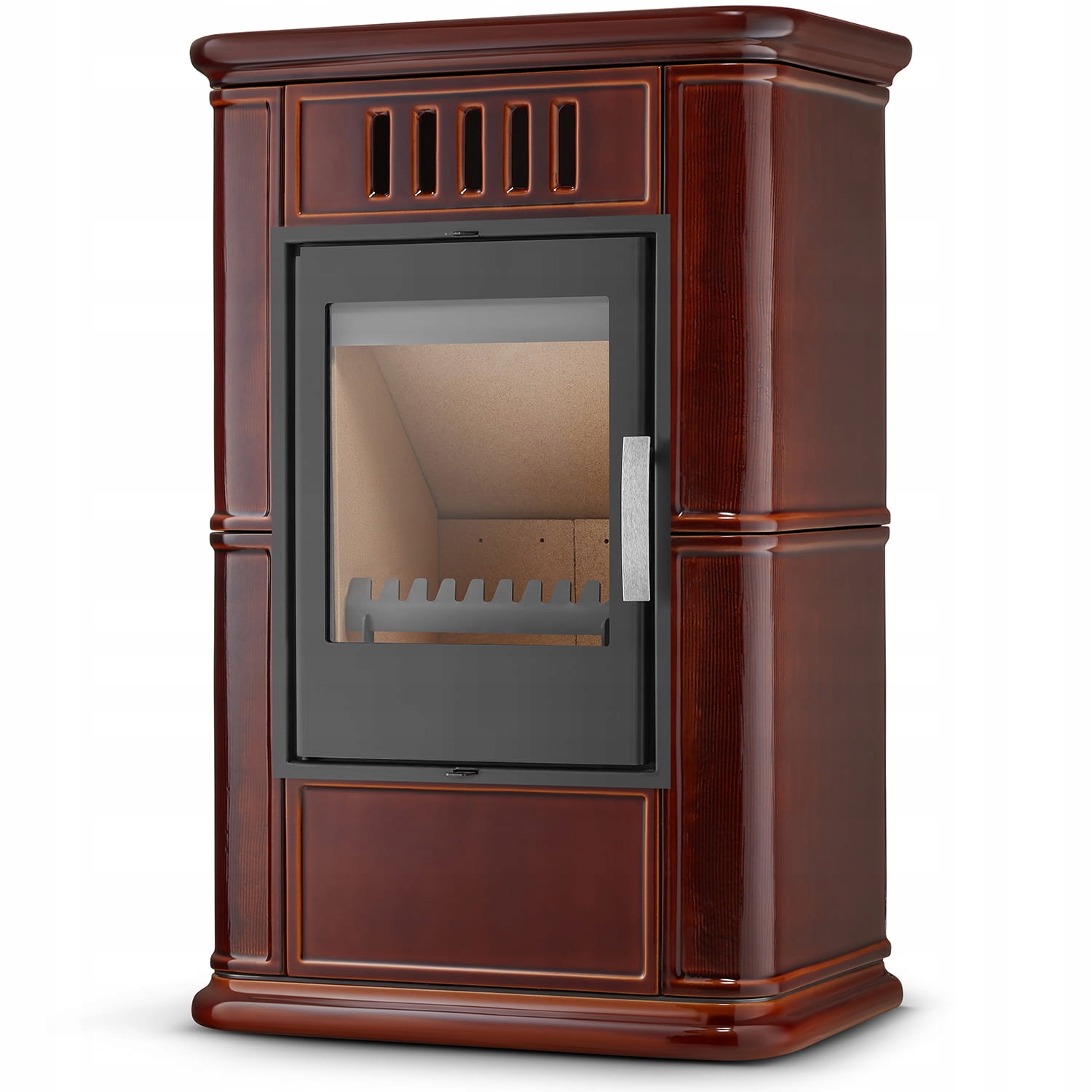 Kamna kachlový krb kozí kamna krbová vložka Olbia Brown 7,5 kW Cdp