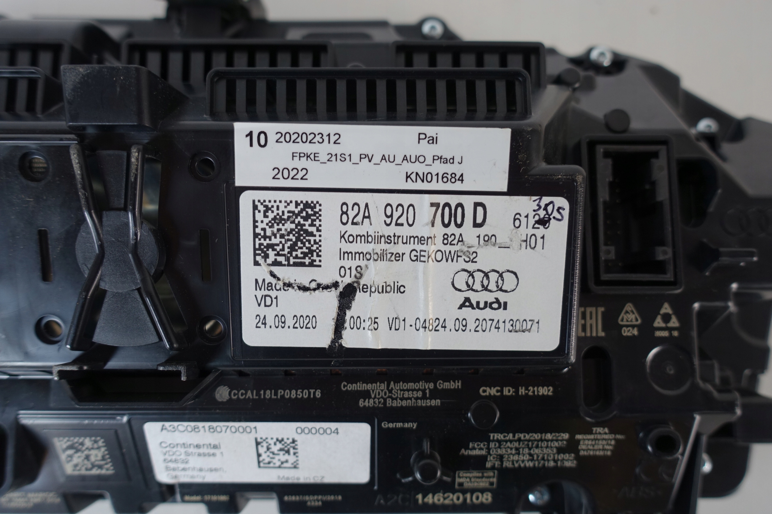 budíky VIRTUAL budiky LCD AUDI A1 82A 82A920700D