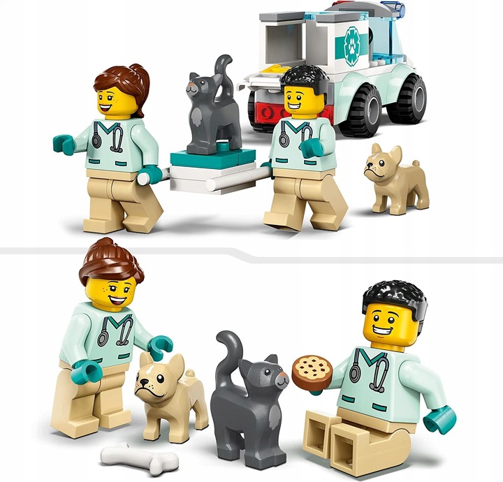LEGO CITY 60382 KARETKA WETERYNARYJNA PIES KOT 4+ Wiek dziecka 4 lata +