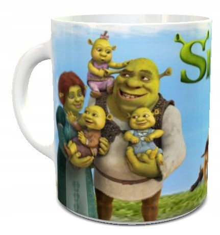 

Kubek dla dzieci z bajki Shrek z rodziną
