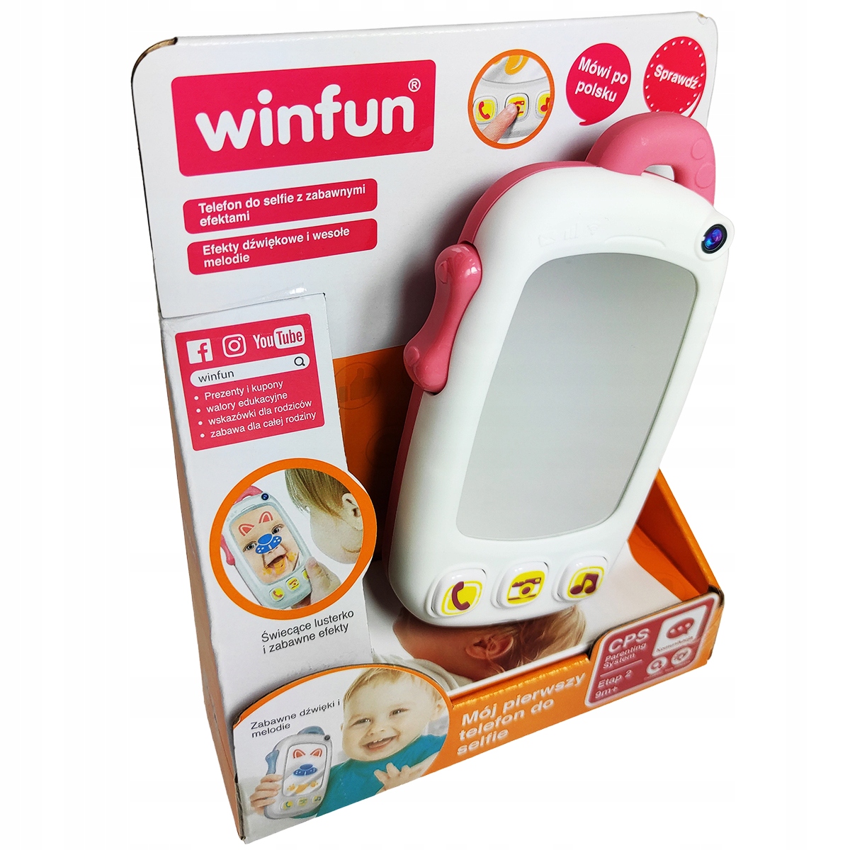 Mój pierwszy telefon do selfie 4w1 smartfon dla dziecka lusterko Bohater / Bajka brak