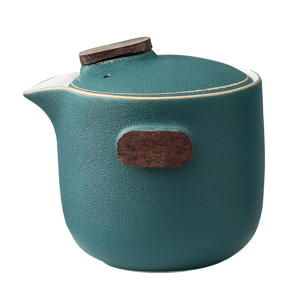 Zielony Przenośny Ceramiczny Zestaw Do Herbaty Podróżny I