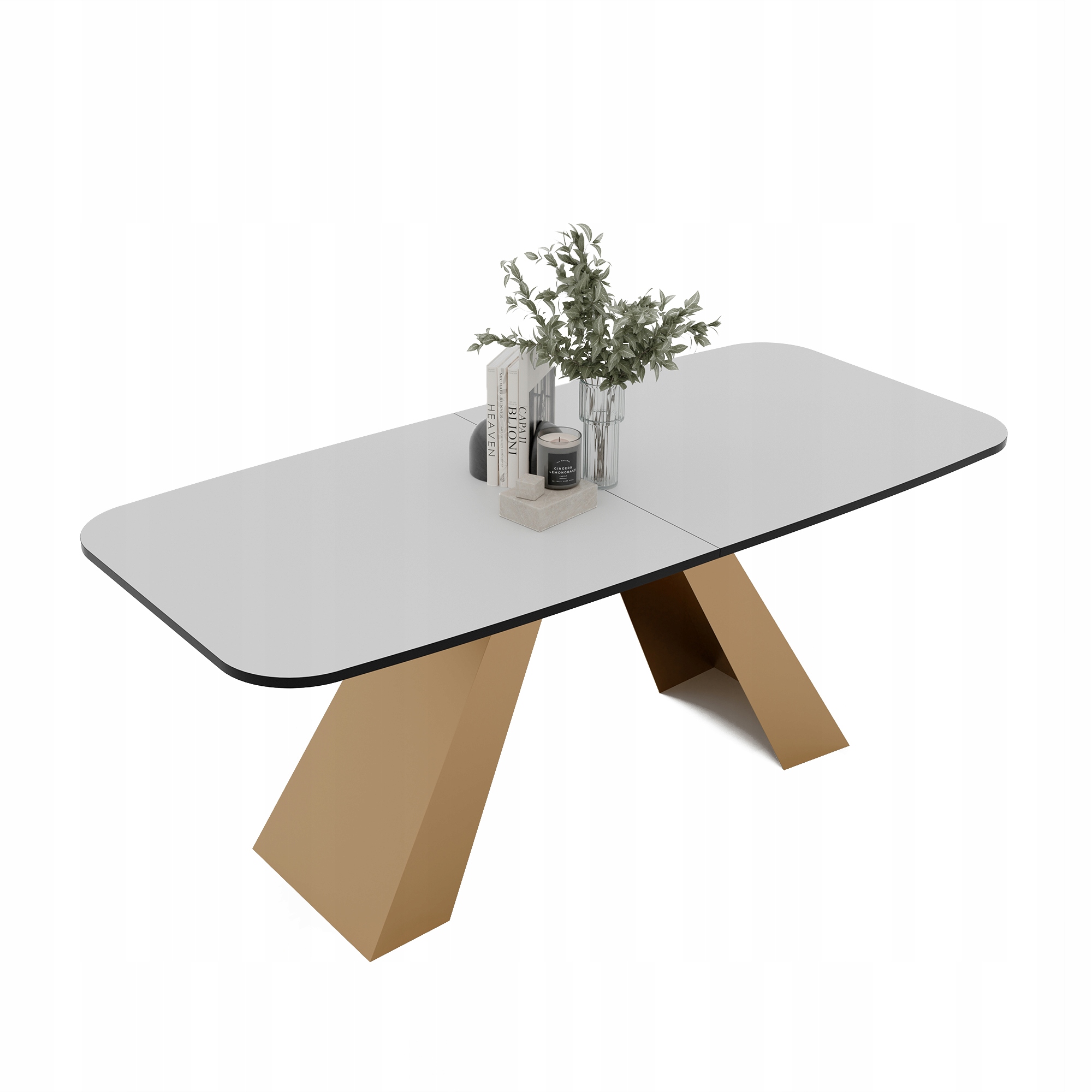 Rozkládací stůl Zenith s kovovými nohami, 180 cm