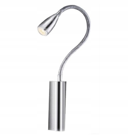 Nástenné svietidlo AZzardo strieborné s integrovaným Led zdrojom 3 W