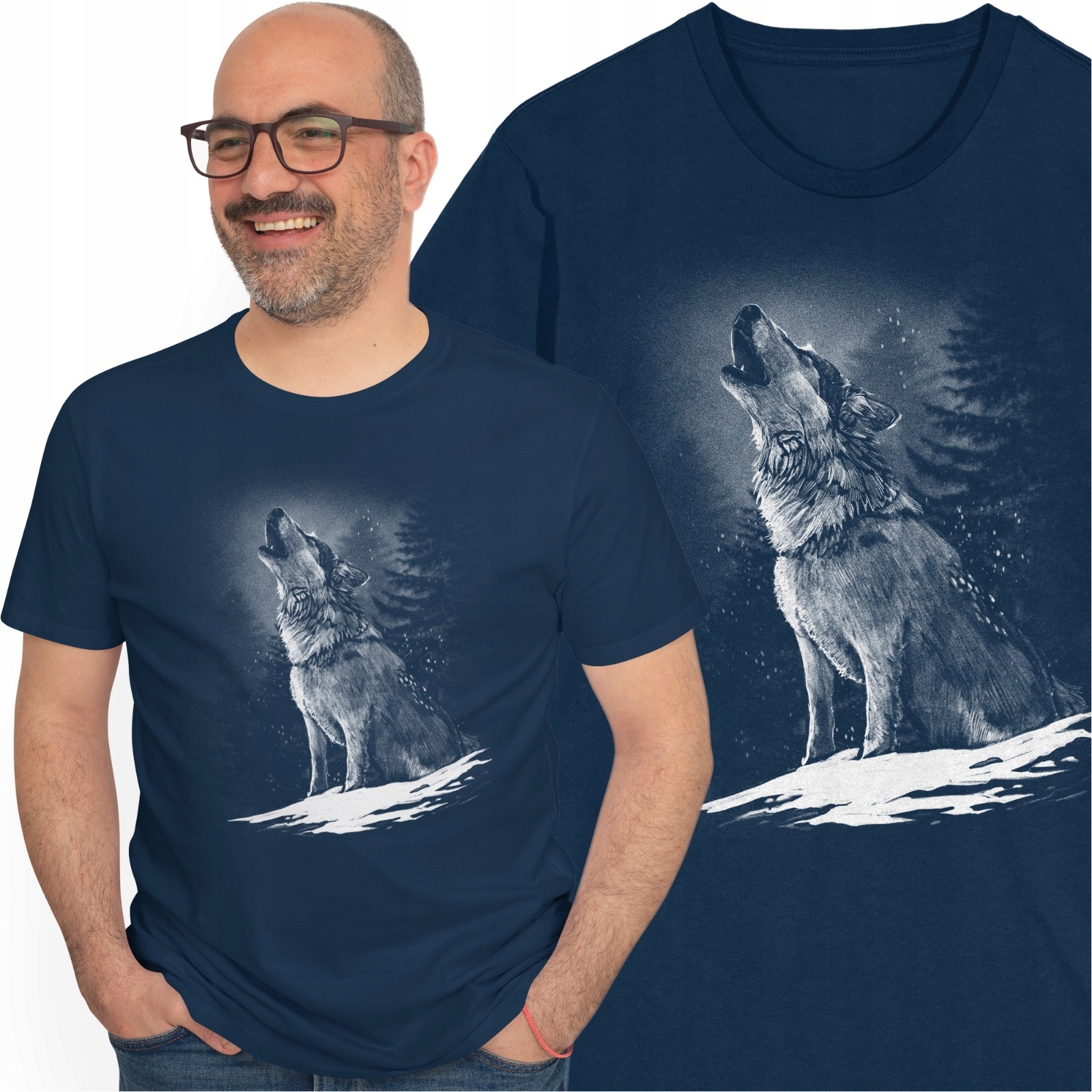 

Wycie Wilka Koszulka Z Wilkiem Wolf Las Natura