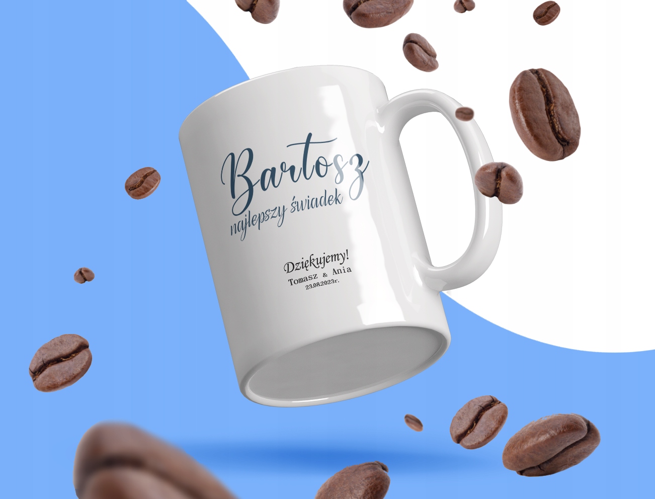 KUBEK NA PREZENT PODZIĘKOWANIE DLA ŚWIADKA IMIĘ Marka inna