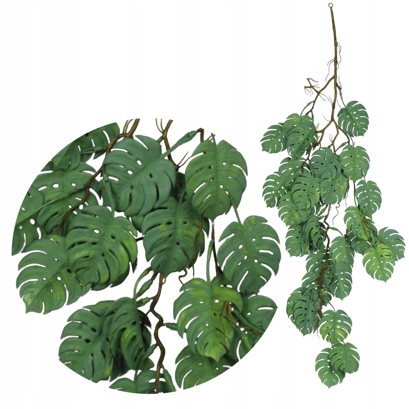 

Sztuczna Monstera zwis dekoracyjny 105 cm