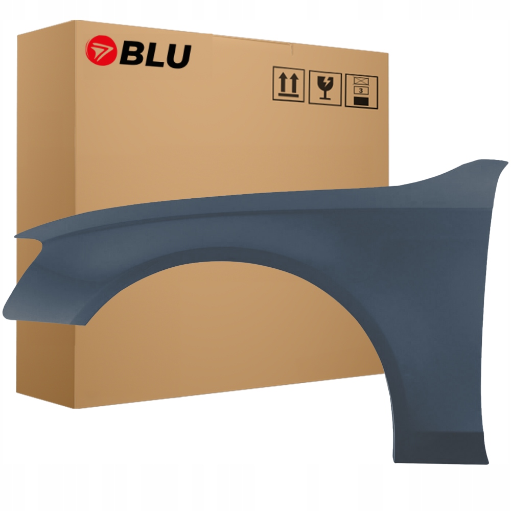 Blu Blatník Audi A4 B8 S4 LX7Z levý šedý 07-11 přední pozink