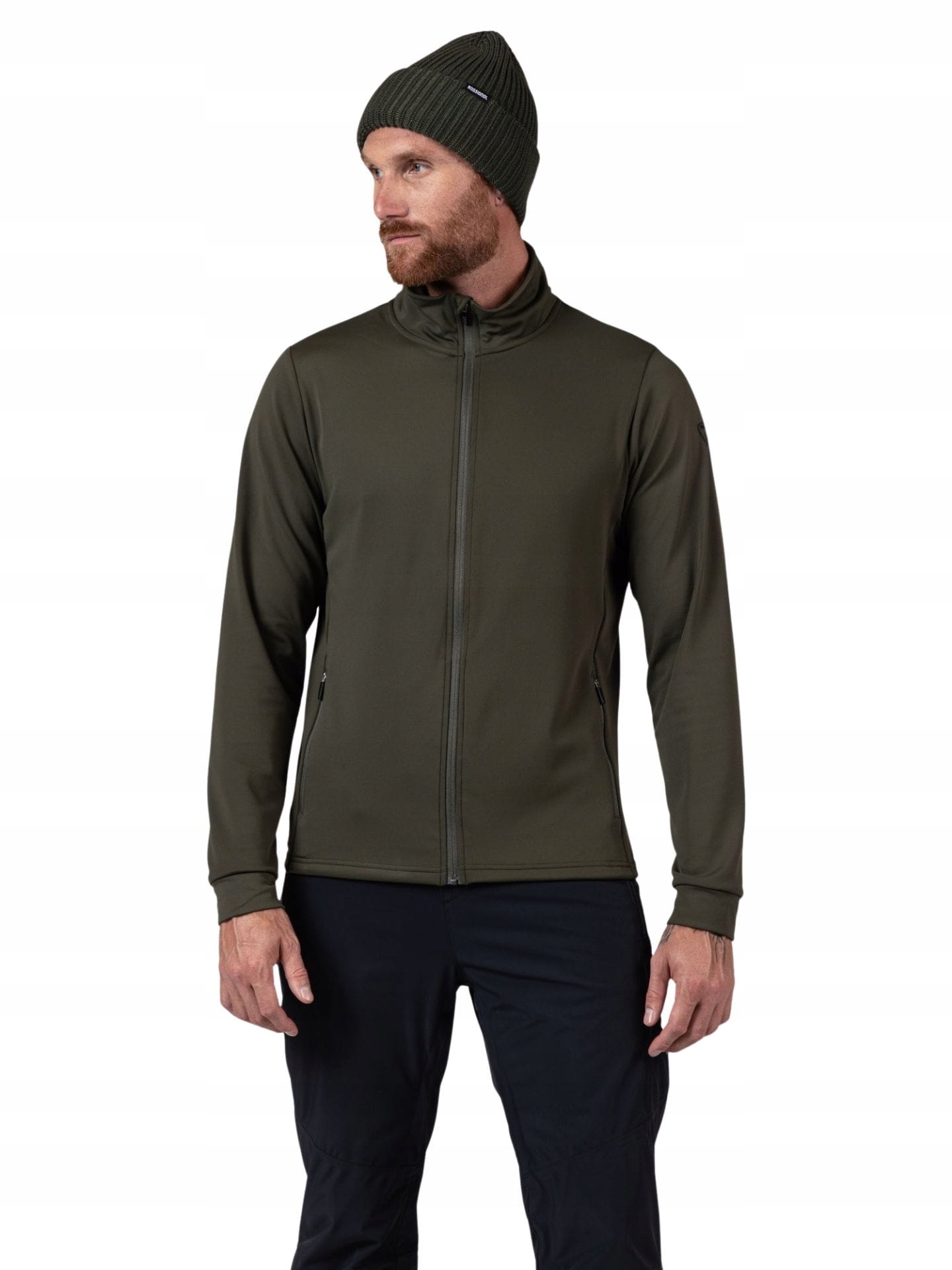 Mikina Rossignol Mid Layer Stretch Olive Shadow XL