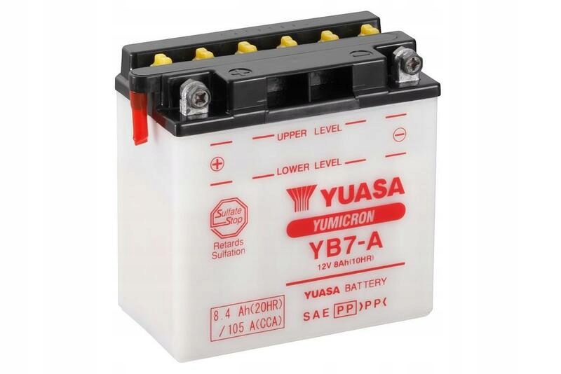 Konvenčné batérie Yuasa bez kyselinovej sady YB7-A YB7-A