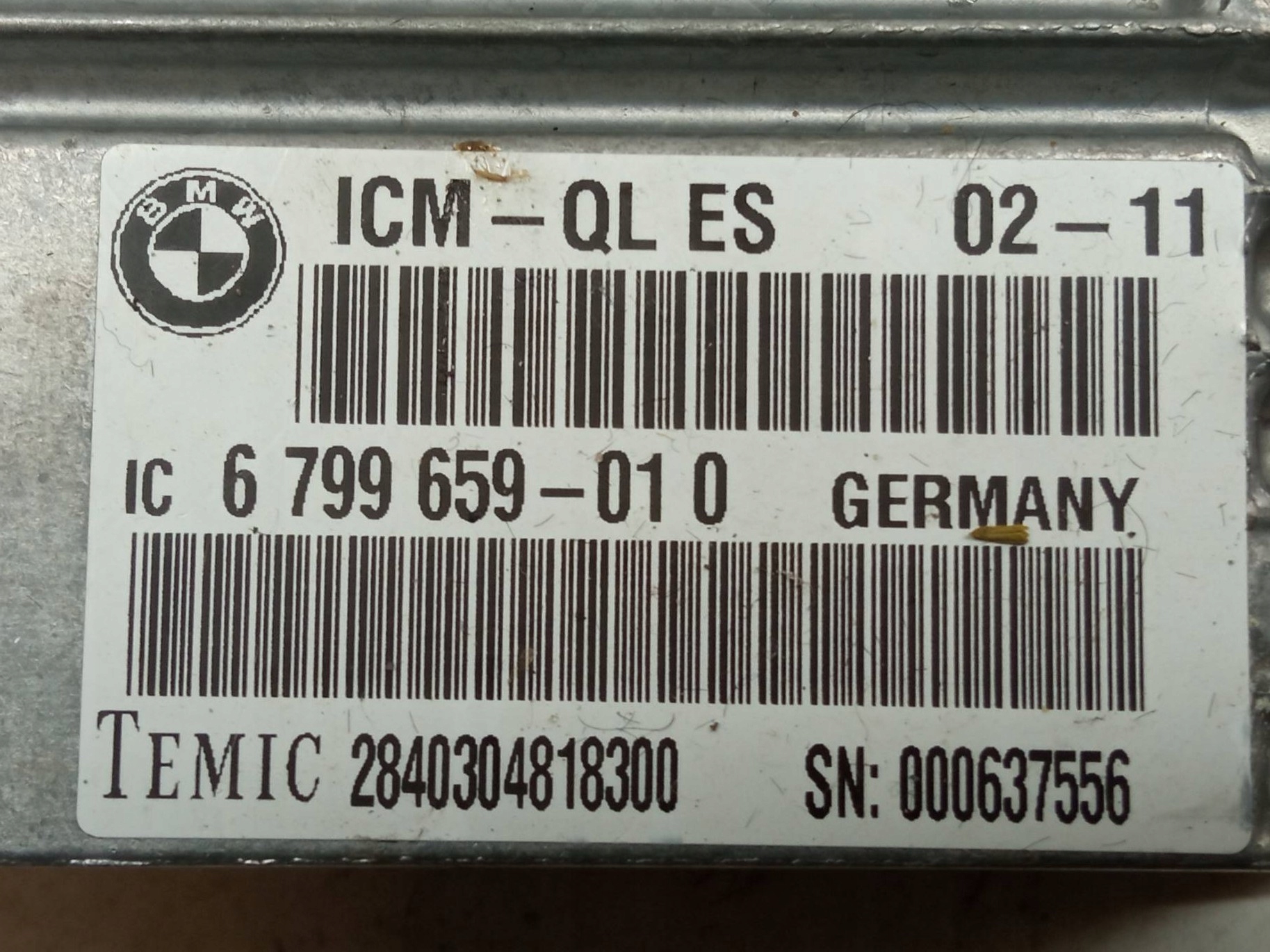 modulo ICM 6799659 Bmw Seria 5 VI (2010- ) F07/10/11
