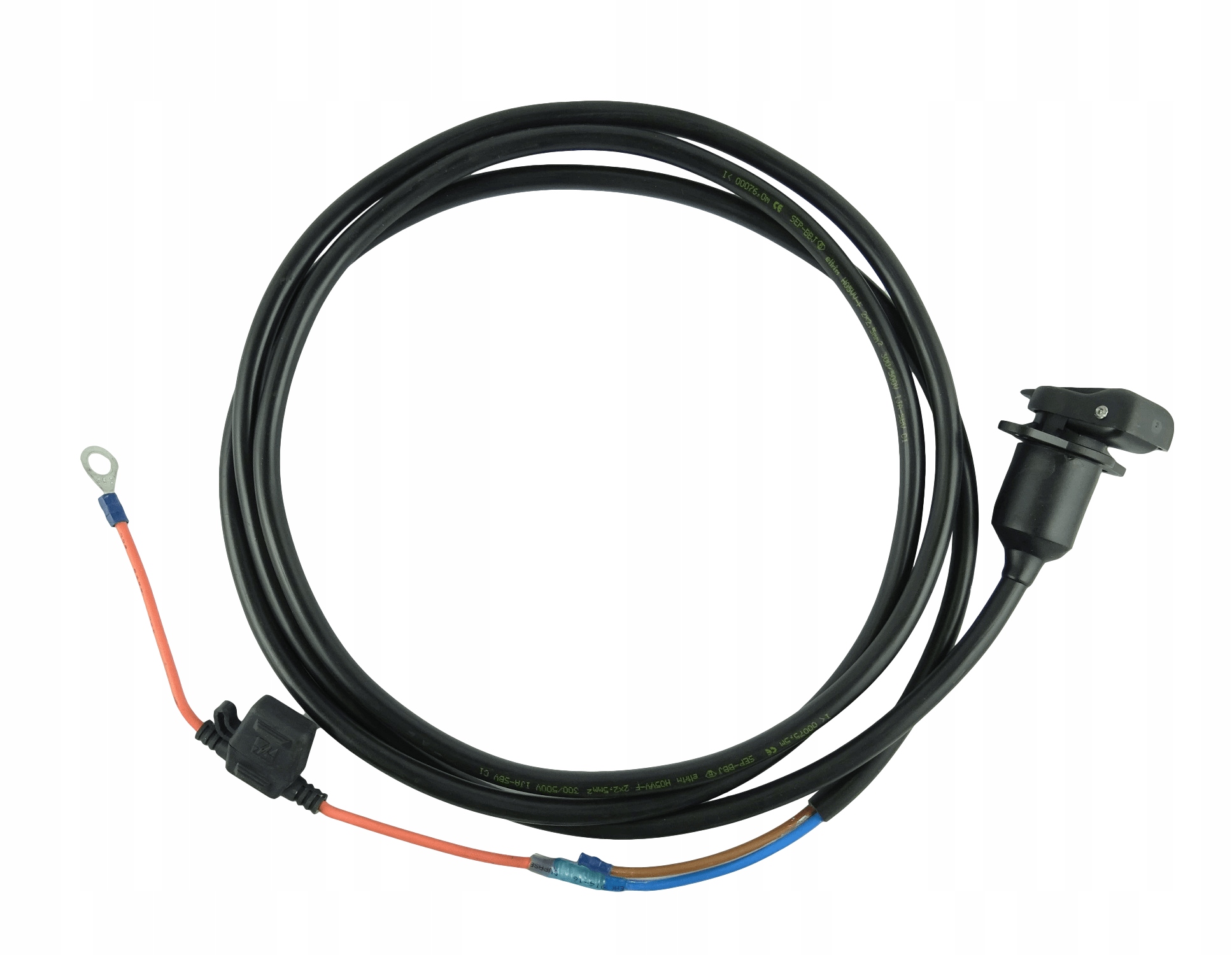 Wiązka-2 - Силовий кабель 4м 2кс6мм2 з гніздом для Трактора