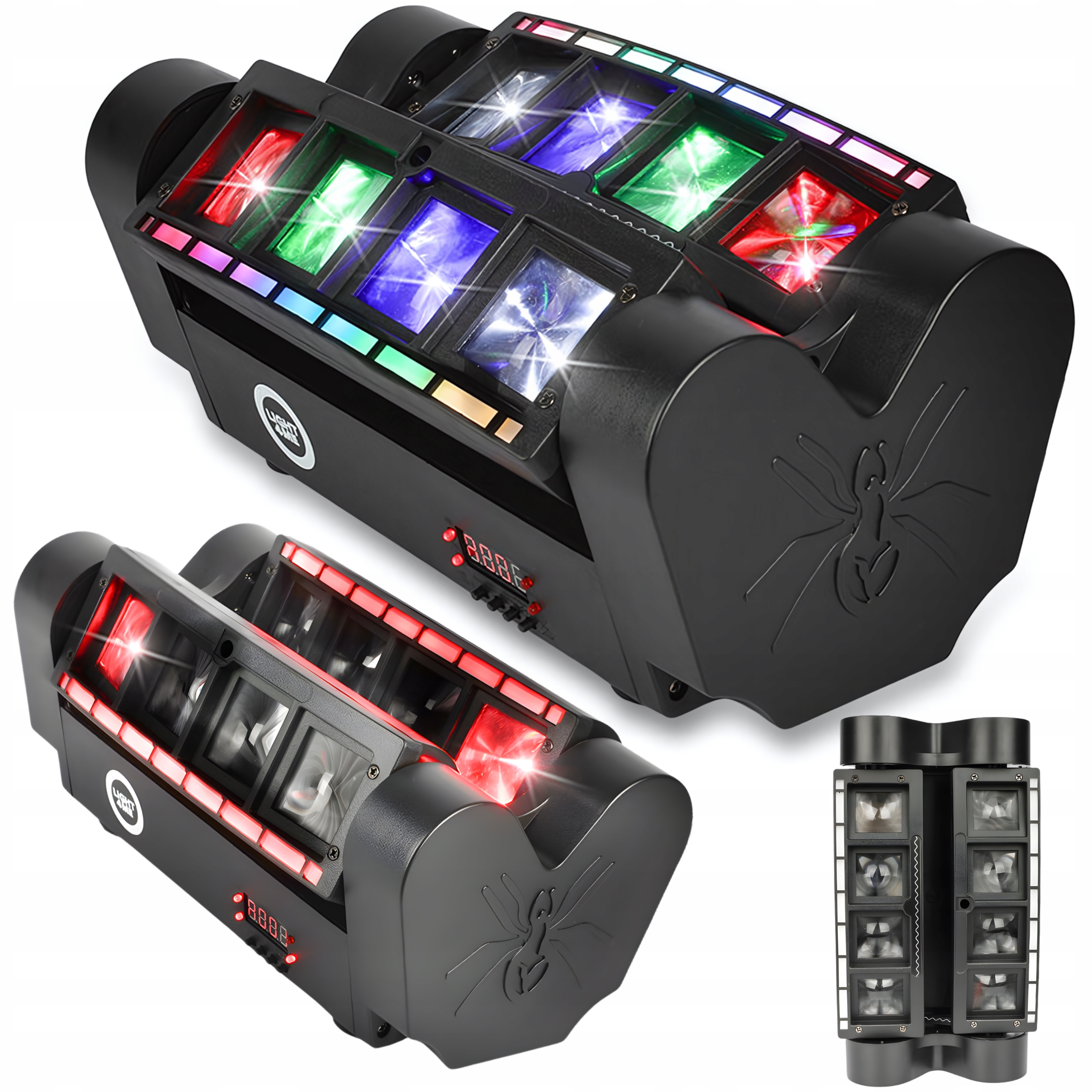 Led Disco Světelný Multiefekt Pohyblivá Hlava Rgbw LIGHT4ME Spider Stripe