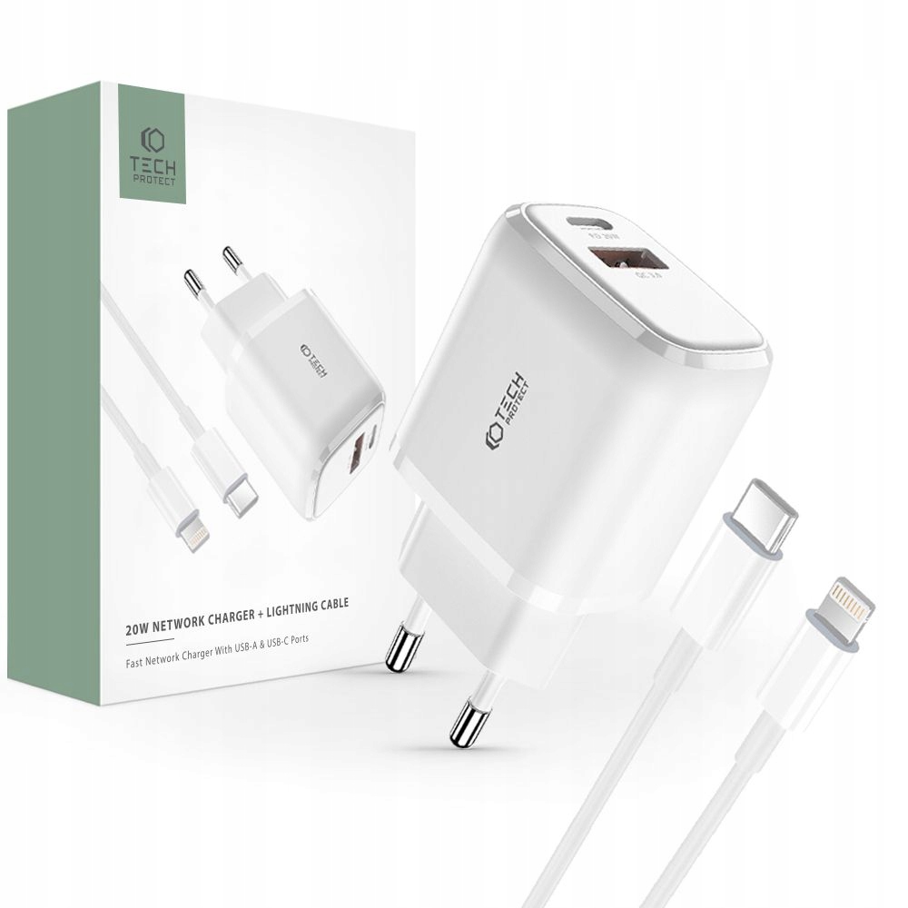 

Tech-protect C20W PD20W/QC3.0 Lightning