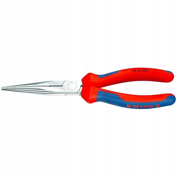 Knipex kleště půlkulaté dlouhé čelisti s ostřím chrom 200mm 2615200