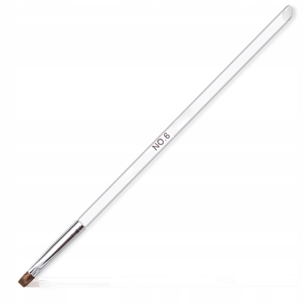 

Pędzelek do żelu #6 proste włosie przezroczysty