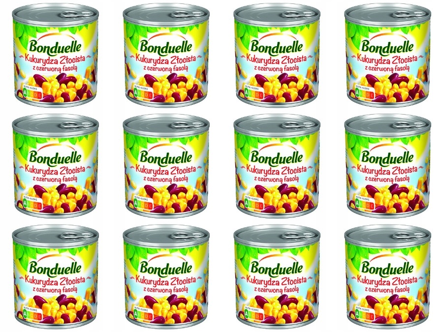 Levně 12 x 340 g Bonduelle Kukuřice s červenými fazolemi