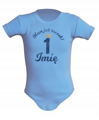 

Body niemowlęce niebieski Imię Mam już Roczek! 12M
