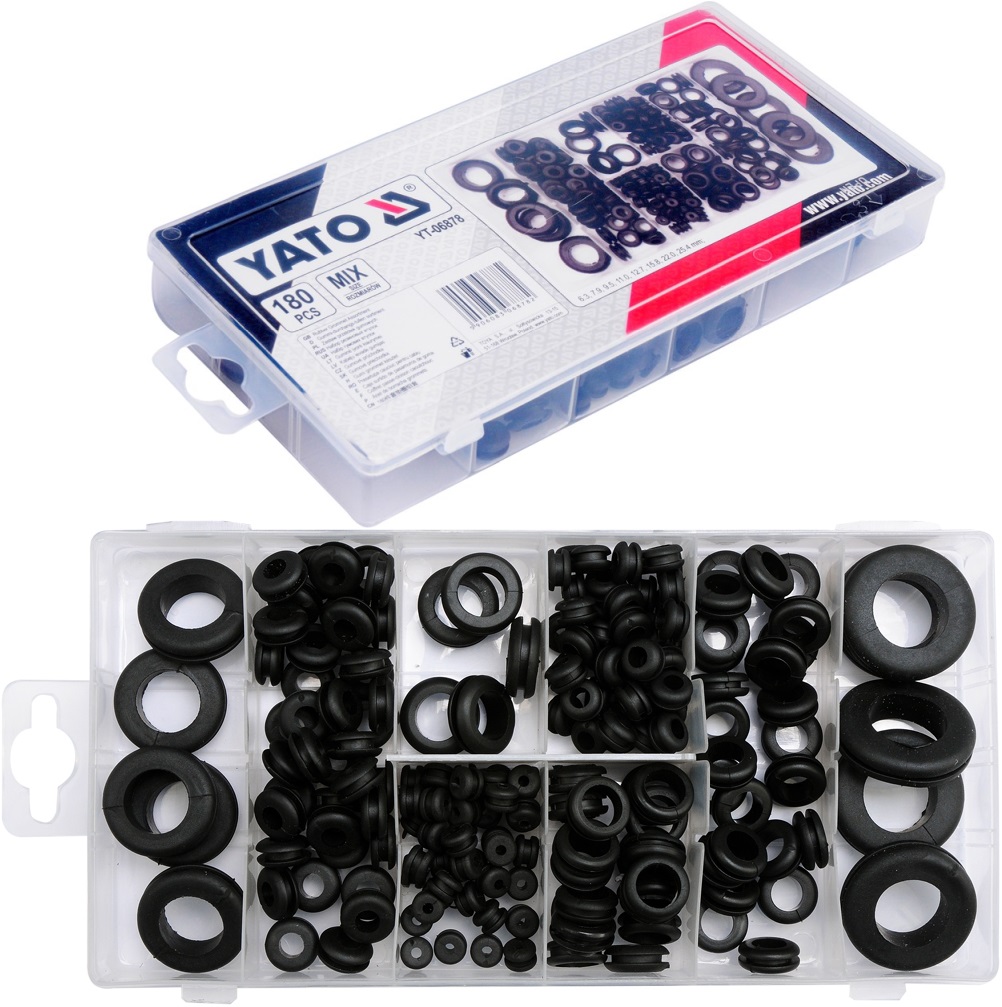 

Yato YT-06878 Zestaw Przelotek Gumowych 180SZT. MI
