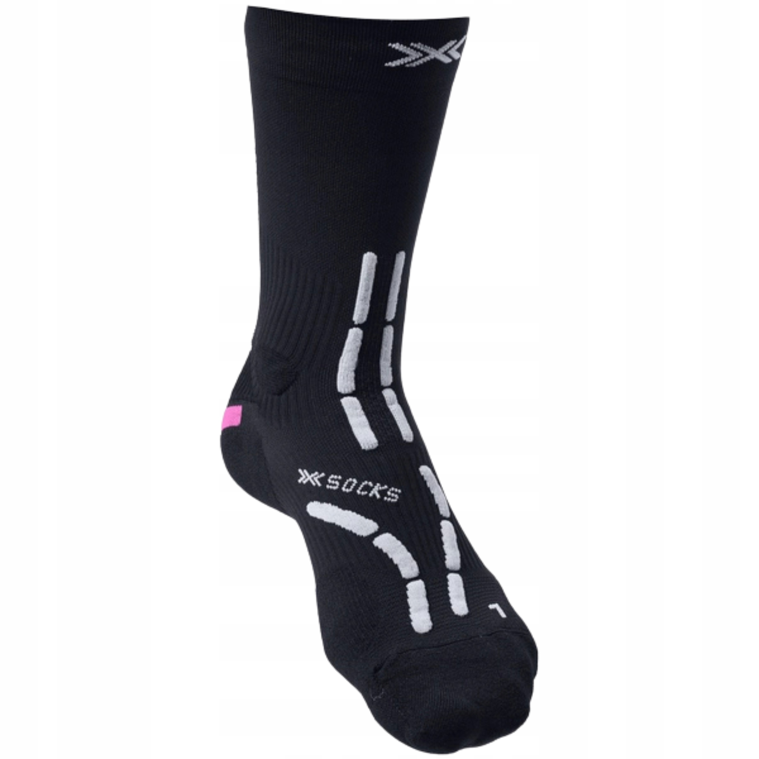 Skarpety unisex X-Socks Trail Anatomix Crew X Black/X White B124 R. 39-41