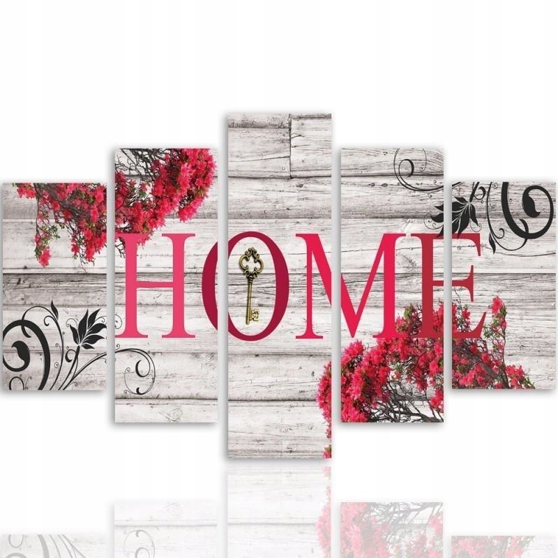 

Tryptyk 5 Części Slogan Home Do Sypialni 150x100