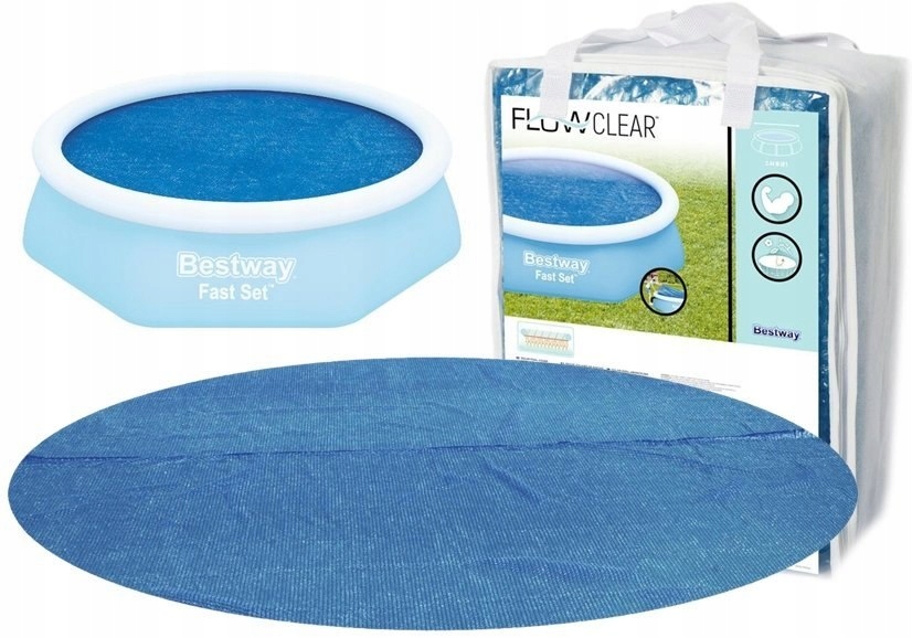 Pokrywa solarna do basenu 244 cm Bestway Ogrzewanie Wody Eko Mata Słoneczna