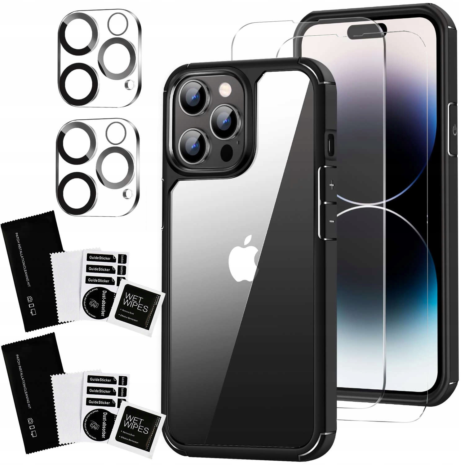 Etui Case do iPhone 14 Pro Max + zestaw 4 szkieł EAN (GTIN) 5905601808046