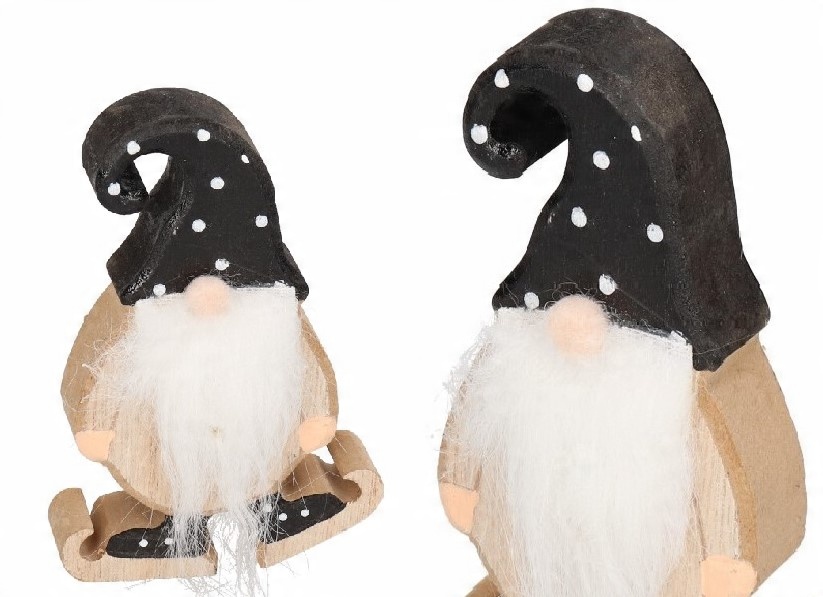 

Skrzat Mikołaj Gwiazdor Figurka Ozdoba Stroik 16CM